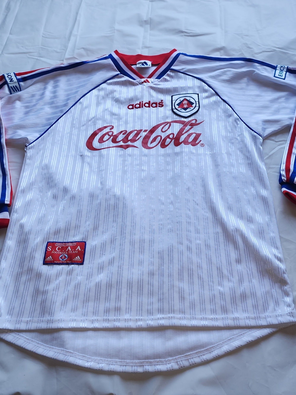VTG Adidas Coca-Cola South China AA Football 1997-1998 Season Long Sleeve Large